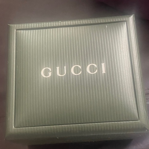 Gucci Gold Tone Ladies Bangle Watch with White Dial - Picture 6 of 6